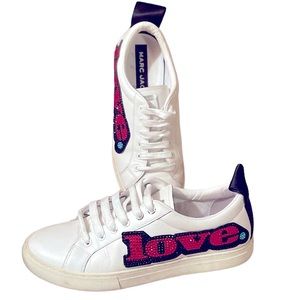 🎉Marc Jacobs Love-Embellished Empire Low-Top Sneakers